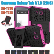 For Samsung Galaxy Tab A A6 J 7.0 inch Tab A 2016 SM-T280 SM-T285 Tablet Cover Fashion Dazzle Kickstand Case Adjustable Stand Shockproof Protection Casing