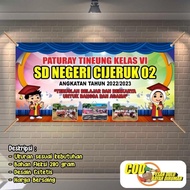 ready SPANDUK BANNER PERPISAHAN PATURAY TINEUNG WISUDA TINGKAT TK PAUD