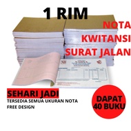 [TERBARU NOTA 1 RIM CUSTOM 1 2 3 RANGKAP / PLY SURAT JALAN KWITANSI