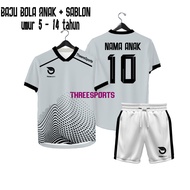 Custom Children's Jersey Name Football Shirt Screen Printed Name Custom Futsal Jersey Bv1