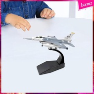 [Lsxmz] 1/100 F16C Airplane Model with Display Base Ornament Stimulated Fighter Model