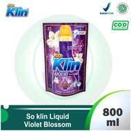 So Klin Liquid Violet Blossom Pouch 800ml - Detergen Cair