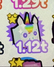 Rainbow Unicorn pet simple x roblox