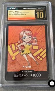 海賊王卡 Don!! - 娜美 nami CGC 黑10 鑑定卡 one piece card