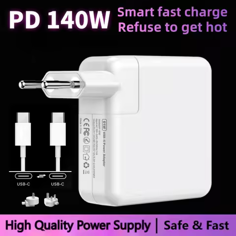 140W USB-C PD Super Fast Charger Laptop Adapter For MacBook Pro 16 15 14 A1708 A1706 A1989 A2159 A22
