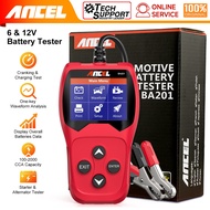 Ancel BA201 Automotive Battery Tester Analyzer 12V CCA100-2000 Cranking Charging Test