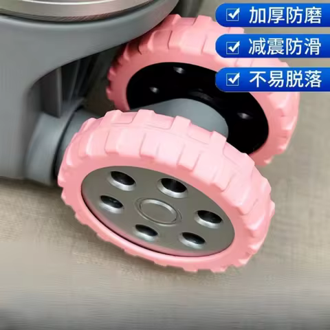 8/4PCS Luggage Wheels Protector Silicone Wheels Caster Shoes Travel Luggage Suitcase Reduce Noise Wh