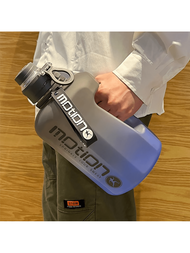 Botella de agua con capacidad grande de 2.2L // 74.39oz y pajilla, resistente a alta temperatura, taza a prueba de fugas, adecuada para deportes, fitness y viajes