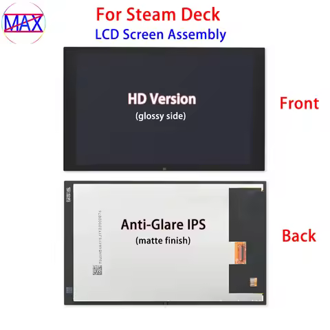 HD LCD Screen Assembly For Steam Deck Game Console 64G 128G 256G 512G 1TB Anti-Glare IPS LCD Display