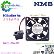 Product Name: DC Brushless Axial Cooling Fan Brand: NMB Model: 2408VL-S5W-B79 Order No.:      EE01AA