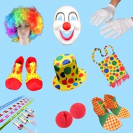 Halloween Costume Halloween Props cosplayDress up Clown Dress up Clown Smiley Face Mask Clown Sponge
