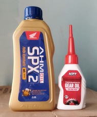 Satu Set Oli Motor Murah Spx2 Full Syntetic 800ml Dan Oli Gardan 120ml Original Cocok untuk Motor Ma