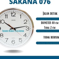 Jam Dinding Sakana 076 Crome 40Cm