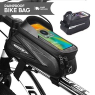 WHEELUP Rainproof Bike Bag Frame Front Top Tube Cycling Bag Reflective7.0in Phone Case Touchscreen Bag MTB Bicycle Accessories
