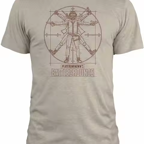 PUBG Vitruvian Gamer Adult T Shirt