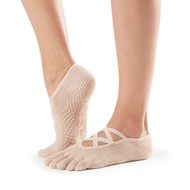 TOESOX Elle Grip Full Toe Socks - Nude