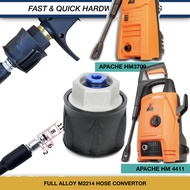 M2214 FULL ALLOY QUICK HOSE CONVERTOR HIGH PRESSURE WASHER WATERJET CLEANER SPRAYER APACHE HM3709 HM