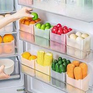 6pcs Transparent Refrigerator Storage Containers, Space Saving Kitchen Organizers, Modern Food Categ