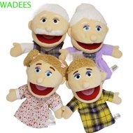 WADEES Family Puppet Hand Doll Home Decoration Cartoon Kids Pillow Toys Sleeping Pillow Hand Puppet Educational Playhouse Half Body Puppet Plush Toy