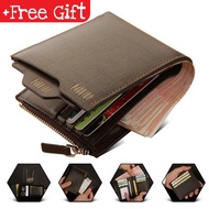 [Free Gift] Pabojoe Men Premium Genuine Leather Wallet FOC Key Chain