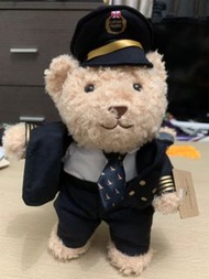 國泰航空 全新限量 機師 機組人員 空姐 空少 制服熊仔(三件制服都可脫) 2022