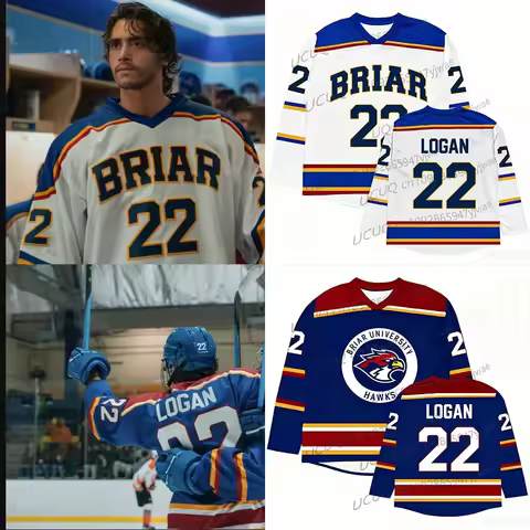 Unisex Streetwear Off Campus Briar University Hockey Jersey Graham 44 22 DI LAURENTIS 66 Tucker46 T-
