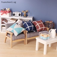 ZHEN 1:12 Dollhouse Mini Furniture Fabric Sofa Pillows Dollhouse Home Furnishings Cute Miniature Fabric Sofa Cushions Children's Toys SG