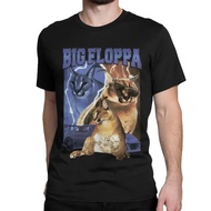 Men Women's BIG FLOPPA VINTAGE RAP Cat Meme T Shirts Big Floppa Pure Cotton Clothing Unique Short Sl