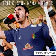 Ps Mitra Kukar Tenggarong Club Strip Football Jersey Custom Stripe Shirt Name and Back Number - 348