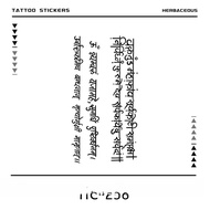 Elf Font Herbal Tattoo Sticker Creative New Font Men Women High-End Fashion Fake Tattoo Waterproof S