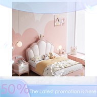 Kids Bed Girl Princess Bed Kids Bed Frame Modern Single Super Single Bed Lightweight Luxury Leather 