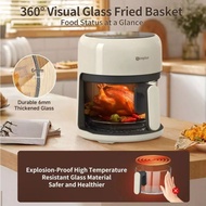 JAPAN Simplus Air Fryer 3.5L Visual Glass Digital Touch Screen Fully Automatic Non Stick Pan