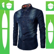 baju kemeja jaket lelaki denim jeans men shirt jacket original ss4378pp