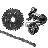 Shimano Altus M310 MTB Bike 1 × 8 Speed กลุ่มด้านหลัง RD-M310 Derailleur HG31-8เทปคาสเซ็ตโซ่ HG40 11