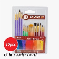 Astar 15 in 1 Artist Brush | Oil Colour, Watercolour and Acrylic (AB576-15)