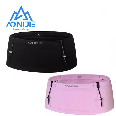 AONIJIE W8116 Woven Elastic Sports Waist Pack Men Women Trail Running Belt Hydration Waist Bag Phone