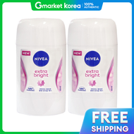 NIVEA | ดีโอโดแรนท์แบบสติ๊ก Extra Bright 50 มล. x2
