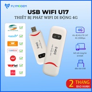 [Free Viettel 5G Sim 6000Gb] FLYMODEM U17 Portable Wifi Router with Usb TypeC Adapter