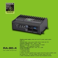 RADICAL AUDIO RA-80.4 8 CHANNEL CAR DSP AMPLIFIER