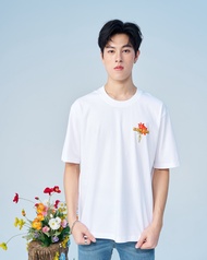 Niyom Jeans collection INDIGO : เสื้อยืด Oversize รุ่น TSO-111 สกรีนลาย ผ้าCotton ผ้ายืด