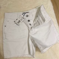 Superdry 極度乾燥 白色26腰短褲