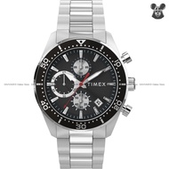 TIMEX TW2Y56900 Men's Analog Watch RIDGEFIELD Chronograph Quartz 42mm SS Bracelet Black Dial *Origin