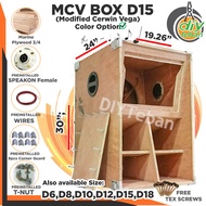 MCV BOX D10 D12  D15 (Modified Cerwin Vega) Long Throw Bass Standard Size Famous Sound Box Many Colo