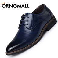 BBORNGMALL Men Formal Shoes Plus Size 38-48 Casual Business Leather Shoes Dress Shoes Pointed Shoes 