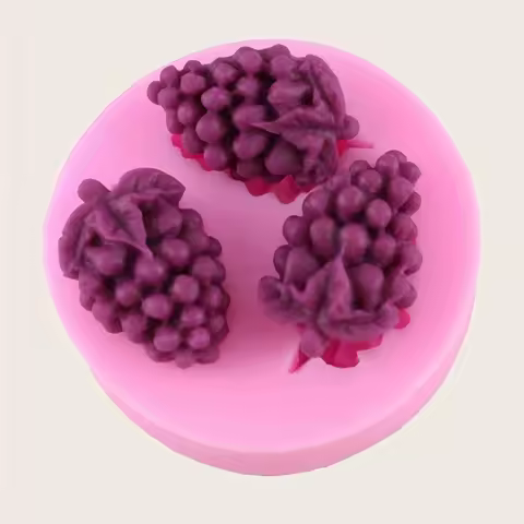 1pc-Grapes Shape Mold, 3D Silicone Mold, Fruit Shape Mold, For DIY Cake Decorating Tool, Baking Tool