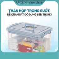 (Choose Color) Medical storage box 6576 Viet Nhat, Medical medicine box, convenient family medical m