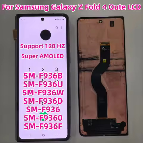 Super AMOLED Original For Samsung ZFold 4 SM-F936B F936U F936W F936D F936 F9360 Small LCD Oute LCD D