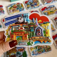 China Tourism City Fridge Magnet Cenderamata Kreatif Chongqing Shanghai Chengdu Wuhan Changsha Hangz