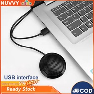 USB/3.5mm Conference Microphone Plug&Play 360° Omnidirectional Condenser Mic Desktop Computer Mic fo