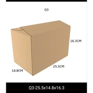 kotak packaging box murah size Q3 25.5x14.8x16.3 dan G5 26×15.5×10.5